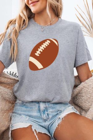 American Football Ball Flat Design T-Shirt