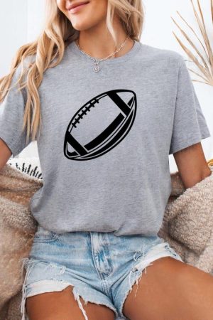 American Football Ball High Contrast T-Shirt