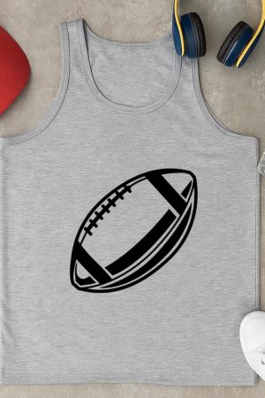 American Football Ball High Contrast Tank Top