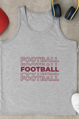 American Football Multiple Lettering Tank Top