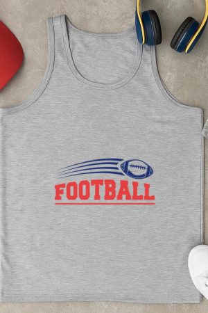 American Football Sport Badge Tank Top