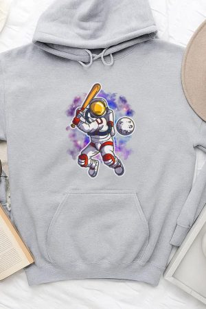 Astronaut Baseball Space Galaxy Hoodie