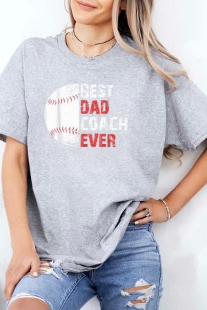 Baseball Best Dad Coach Ever T-Shirt