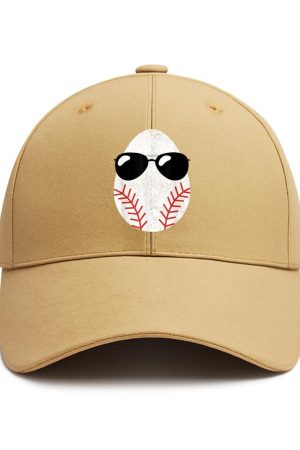Baseball Egg Easter Day Cotton Baseball Hat