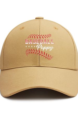 Baseball Poppy Sports Cotton Baseball Hat
