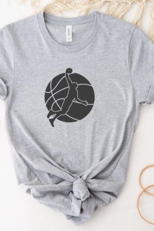 Basketball Ball Player Cut Out T-Shirt