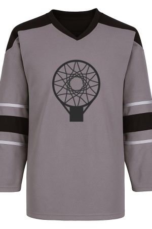 Basketball Basket Up Stroke Snow Sports Jersey