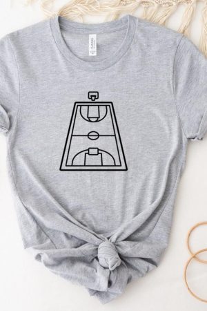 Basketball Court Stroke T-Shirt