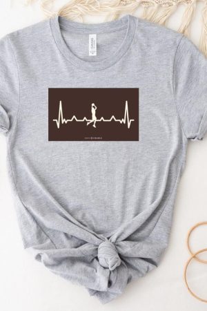 Basketball Heartbeat Design T-Shirt