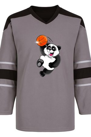 Basketball Panda Slam Dunk Snow Sports Jersey