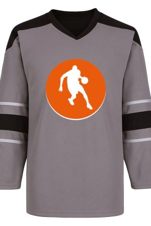 Basketball Player Circle Icon Snow Sports Jersey