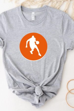 Basketball Player Circle Icon T-Shirt