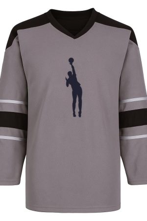 Basketball Player Silhouette Snow Sports Jersey