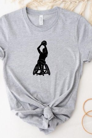 Basketball Sport Disability Athlete Silhouette T-Shirt