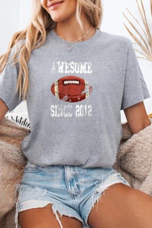 Birthday Football Player Since 2012 T-Shirt