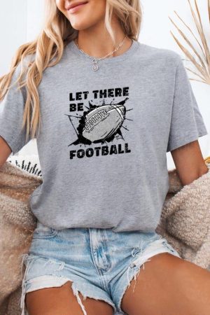 Black And White Image Of A Football Ball T-Shirt