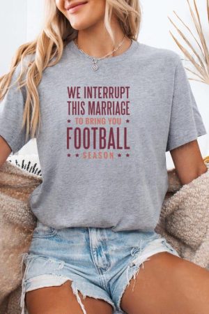 Bring You Football Season Lettering T-Shirt