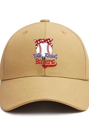 Busy Raising Ballers Baseball Mothers Day Cotton Baseball Hat