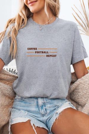 Coffee Football Repeat Logo T-Shirt