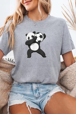 Dabbing Panda Soccer Ball T-Shirt