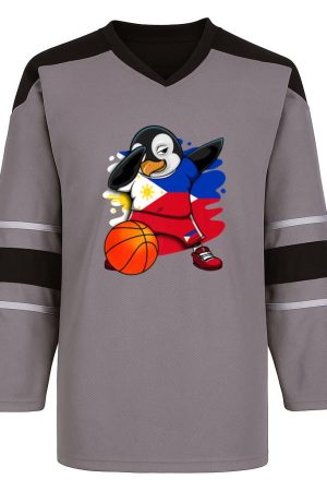 Dabbing Penguin Philippines Basketball Fans Snow Sports Jersey