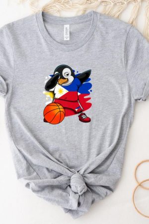 Dabbing Penguin Philippines Basketball Fans T-Shirt