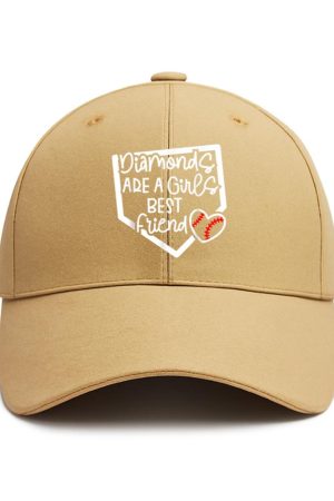 Diamonds Are A Girls Best Friend Baseball Cotton Baseball Hat