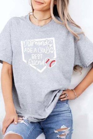 Diamonds Are A Girls Best Friend Baseball T-Shirt