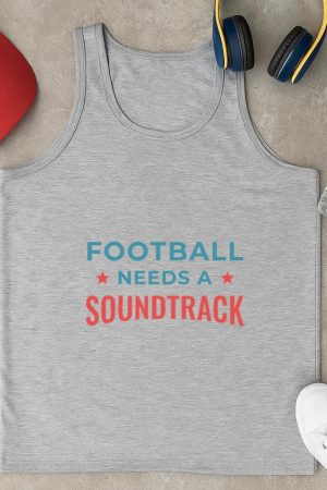Dynamic Football Soundtrack Quote Design Tank Top