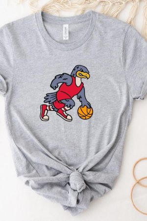 Eagle Holding A Basketball Ball T-Shirt