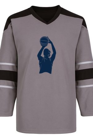 Female Basketball Player Shoot Cut Out Snow Sports Jersey