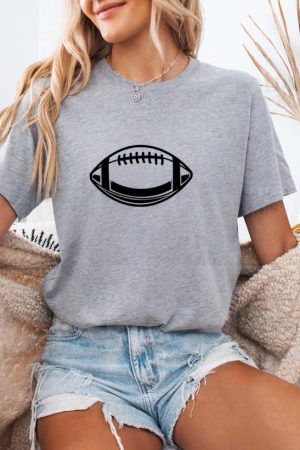 Football Ball Horizontal High Contrast T-Shirt