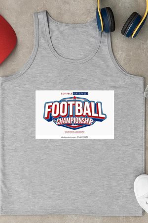 Football Championship D Editable Text Nw Tank Top