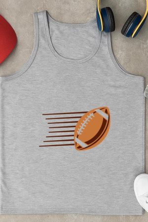 Football Flying In The Air Tank Top