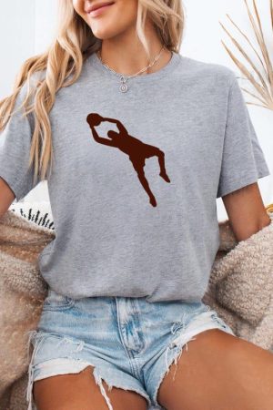 Football Goalkeeper Catching Jump T-Shirt