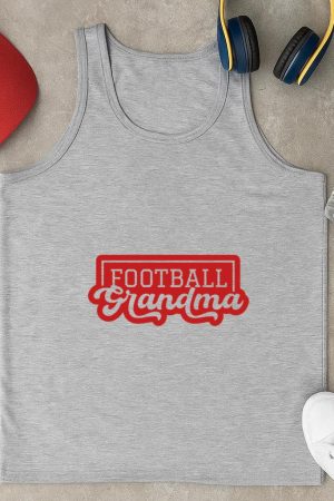 Football Grandma Design Retro Tank Top