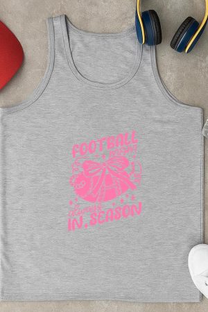 Football Mom Always In Season Cut Out Design A Tank Top
