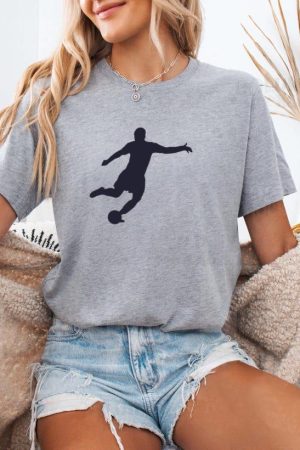 Football Player Silhouette T-Shirt