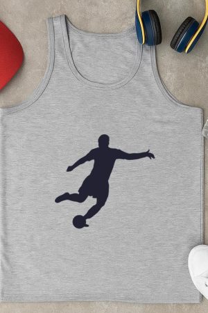 Football Player Silhouette Tank Top
