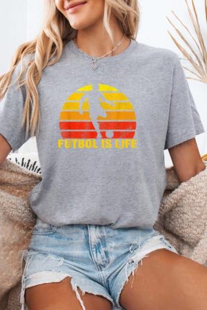 Futbol Is Life Vintage Soccer T-Shirt