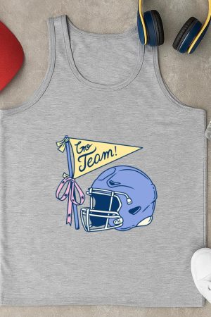 Go Team Football Helmet Design PO Tank Top
