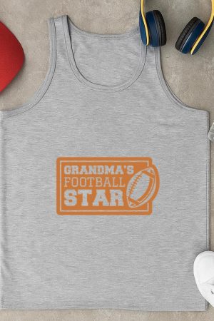 Grandmas Football Star Design JLK Tank Top