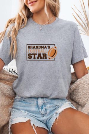 Grandmas Football Star Design T-Shirt