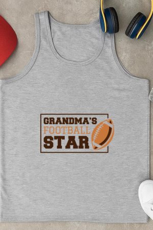 Grandmas Football Star Design Tank Top