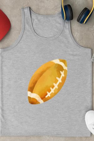Illustration Of A Football Tank Top