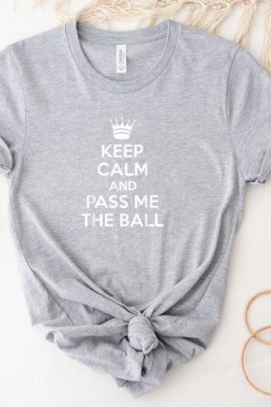 Keep Calm Pass Me The Ball Basketball T-Shirt