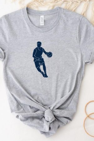 Male Basketball Player Cut Out T-Shirt