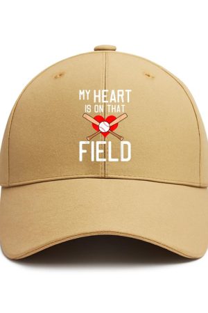 My Heart Is On That Field Baseball Cotton Baseball Hat