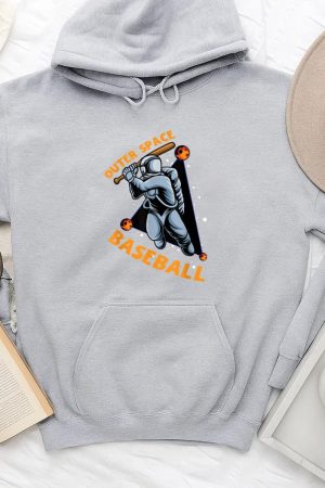 Outer Space Astronaut Baseball Sports Hoodie