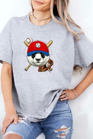 Panda Lovers Baseball Player T-Shirt